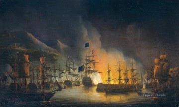 海戦 Painting - アルジェの軍艦砲撃